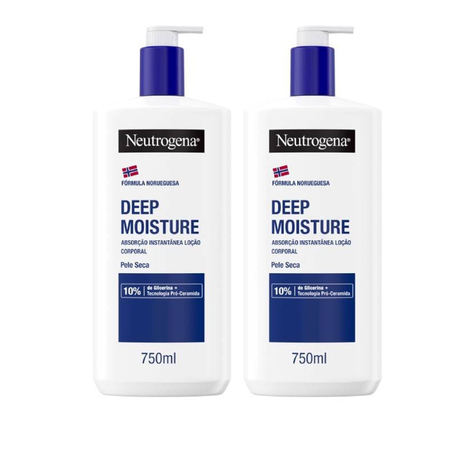 Acquista Neutrogena Deep Moisture Body Lotion Dry Skin 750ml x2 · Italia