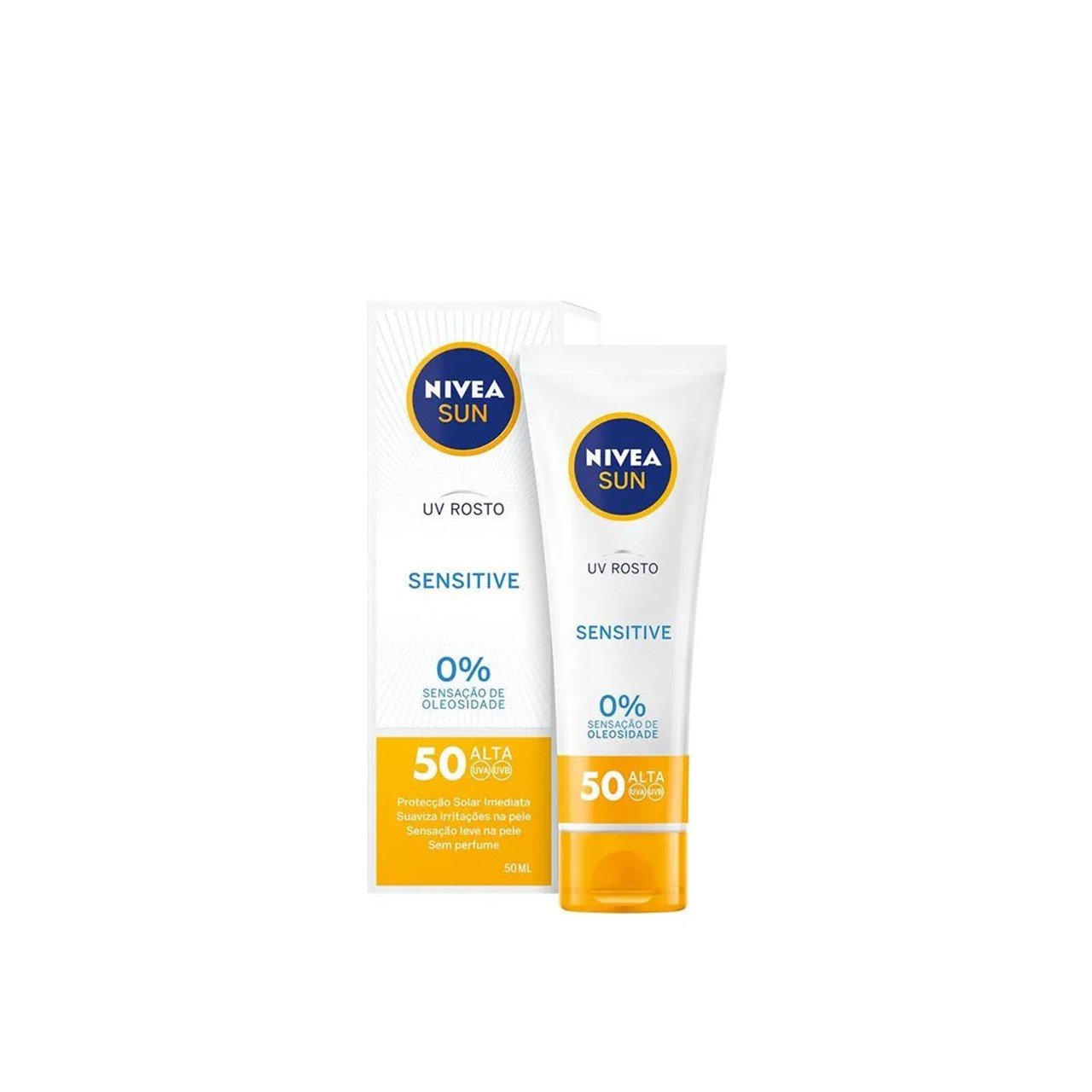 Buy Nivea Sun UV Face Soothing Sensitive Sun Cream SPF50 50ml (1.69fl