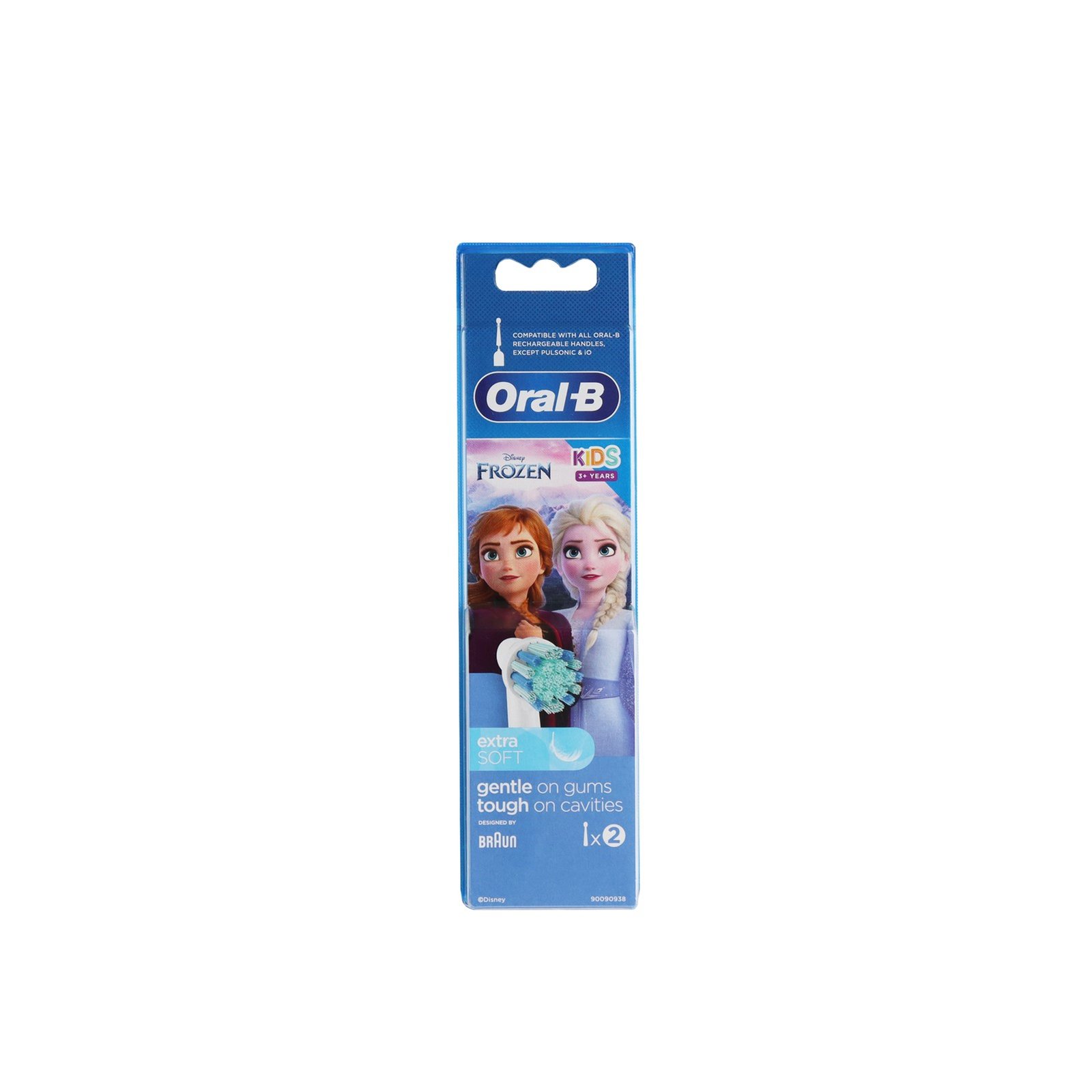 Buy OralB Kids 3+ Replacement Heads Electric Toothbrush Frozen x2 · Qatar