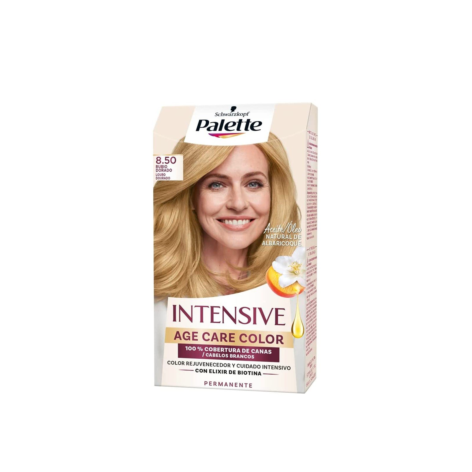 Schwarzkopf Palette Intensive Age Care Color Permanent Hair Dye 8.50