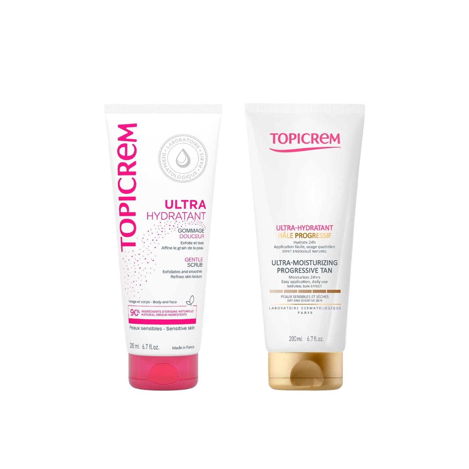 Buy Topicrem UltraMoisturizing Gentle Scrub 200ml + Progressive Tan
