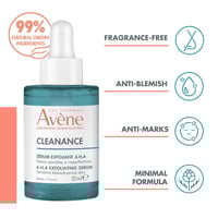 Avène Cleanance AHA Exfoliating Serum 30ml