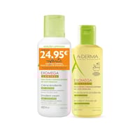 A-Derma Exomega Control Emollient Cream 400ml + Shower Oil 200ml