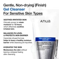 Anua 8 Ácido Hialurónico Gel Limpiador Suave Hidratante 150ml