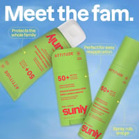 ATTITUDE Kids Sunly Barra Solar Mineral Sandía & Coco SPF50 60g