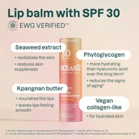 ATTITUDE Oceanly Lip Balm SPF30 Peachy Shell 8.5g