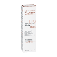 Avène هيالورون أكتيف أكتيف للأشعة فوق البنفسجية ثلاثي الفعالية المضاد للشيخوخة سائل مضاد للشيخوخة بعامل حماية من الشمس SPF50 40 مل