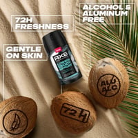Axe Deodorantspray til underkroppen med duft af kokos og sandeltræ, 100 ml