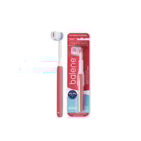 Balene Double-Sided Toothbrush Red Medium x1