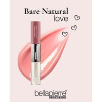 Bellapierre Cosmetics Sheer Lip Gloss & Clear Glass Duo Bare Natural 7ml