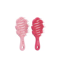 Beter Natural Fiber 180º Flex Hairbrush XS Fuchsia/Pale Pink x1