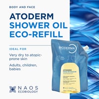 Bioderma Atoderm Aceite de Ducha Limpiador Calmante Relipidizante Recambio Ecológico 1L