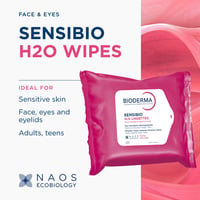 Bioderma Sensibio H2O Micelární Voda Odličovací Ubrousky x25