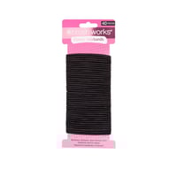 Brushworks Classic Hairbands Black x40