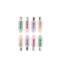 Brushworks Pastel Crease Free Hair Clips x8