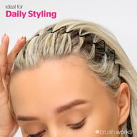 Brushworks Flexi Zig Zag Headbands x3