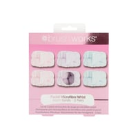 Brushworks Pastel Microfibre Wrist Wash Bands 3 Pairs