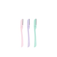 Brushworks Precision Eyebrow Razors Pastel x3