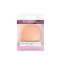 Brushworks Reusable Silicone Nipple Covers 2.0 Latte x1 Pair