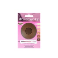 Brushworks Reusable Silicone Nipple Covers 6.0 Espresso x1 Pair