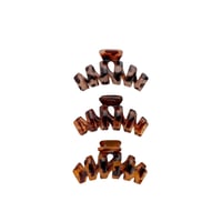 Brushworks Tortoiseshell Claw Clips x3
