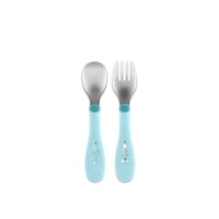 Chicco Metal Cutlery 18m+ Blue