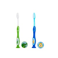 Chicco Milk Teeth Toothbrush 3-6 Years Green/Blue x1