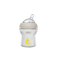 Chicco Natural Feeling Slow Flow Glass Bottle 0m+ Beige