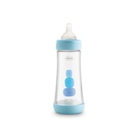 Chicco Perfect 5 Fast Flow BPA-Free Plastic Bottle 4m+ Blue 300ml