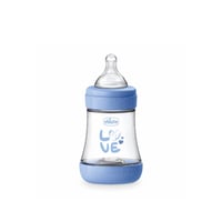 Chicco Perfect 5 Intui-Flow System Baby BPA-Free Plastic Bottle Slow Flow 0m+ Blue 150ml (5floz)