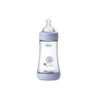Chicco Perfect 5 Intui-Flow System Biberón de Plástico BPA-Free Flujo Medio 2m+ Azul 240ml