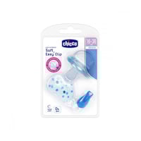 Chicco Physio Soft Silicone Pacifier + Easy Clip 16-36m Blue