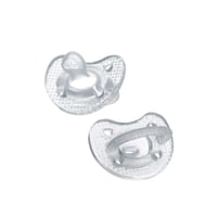 Chicco PhysioForma Crystal Silicone Pacifier 16-36m Transparent x2