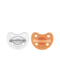 Chicco PhysioForma Luxe Silicone Pacifier 6-16m Transparent/Orange x2