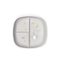 Chicco Portioned Plate 12m+ Grey