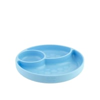 Chicco Take Eat Easy Menu Silicone Plate 12m+ Blue