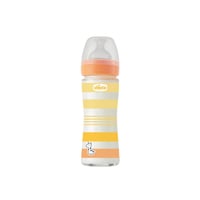 Chicco Well-Being Slow Flow Glass Bottle 0m+ Orange 240ml