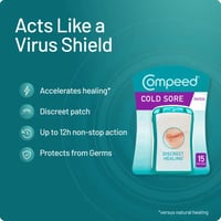 Compeed Invisible Cold Sore Discreet Healing Patch x15