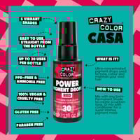 Crazy Color Power Pigment Drops Red 30ml