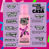 Crazy Color Semi-Permanent Hair Color Cream 41 Cyclamen 100ml (3.38floz)