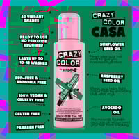 Crazy Color Semi-Permanent Hair Color Cream 46 Pine Green 100ml (3.38floz)