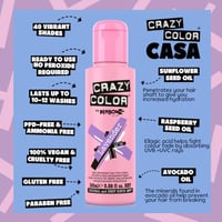 Crazy Color Semi-Permanent Hair Color Cream 54 Lavender 100ml