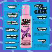 Crazy Color Semi-Permanent Hair Color Cream 61 Burgundy 100ml