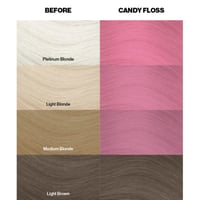 Crazy Color Semi-Permanent Hair Color Cream 65 Candy Floss 100ml