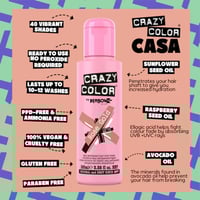 Crazy Color Semi-Permanent Hair Color Cream 73 Rose Gold 100ml