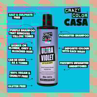 Crazy Color Ultra Violet Anti Yellow Shampoo 250ml