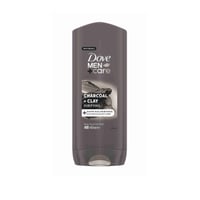 Dove Men+Care Charcoal + Clay Purifying Body, Face & Hair Wash 400ml