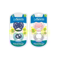 Dr. Brown's Advantage Pacifier 0-6m x2