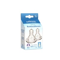 Dr. Brown's Fast Flow Narrow Baby Bottle Silicone Nipple 9m+ x2