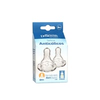 Dr. Brown's Medium-Fast Flow Narrow Baby Bottle Silicone Nipple 6m+ x2